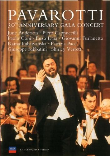 Pavarotti - 30th Anniversary Gala Concert - Live At Teatro Valli, Bologna 1991 - Dvd Zone 2 - Dts Et Stereo