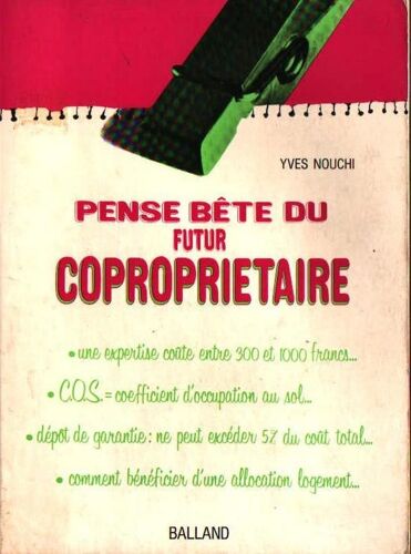Pense Bête Du Futur Copropriètaire
