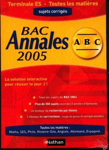 Bac Annales 2005