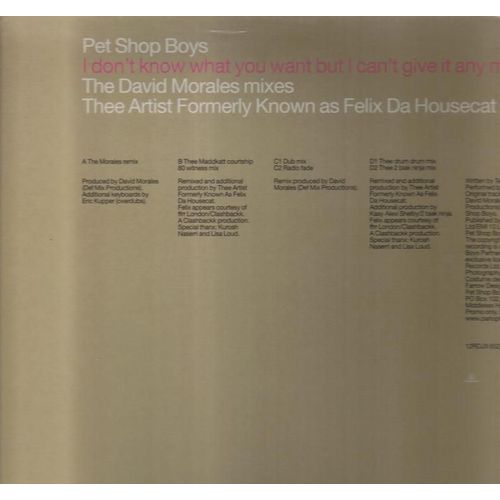 I Don't Know What You Want But I Can't Give It Any More