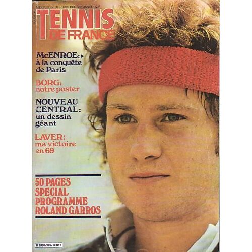 Tennis De France N°326 Juin 1980 Mc Enroe