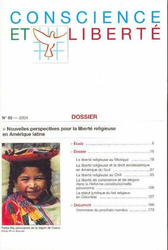 Conscience Et Liberte N° 65 : Nouvelles Perspectives Pour La Liberte Religieuse En Amerique Latine