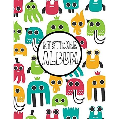 My Sticker Album: Blank Sticker Book Sticker Activity Book 8.5" X 11" Large 100pages