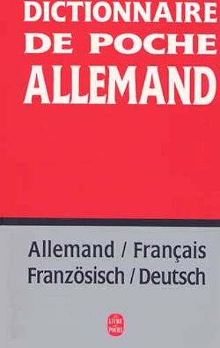 Dictionnaire De Poche Allemand - Allemand-Français, Français-Allemand