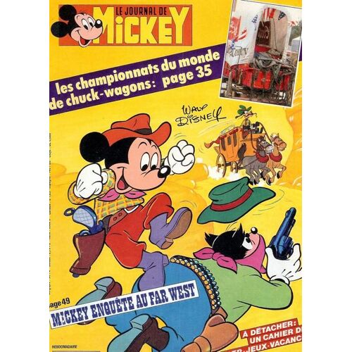 Le Journal De Mickey N° 1678 : Mickey Enquete Au Far West