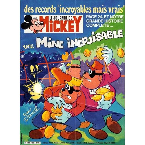 Le Journal De Mickey N° 1595 : Une Mine Inepuisable