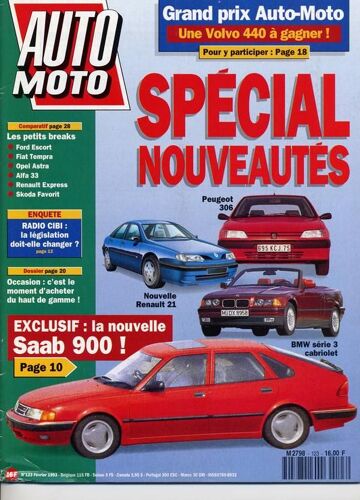 Auto Moto N° 123, Special Nouveautés