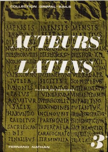 Auteurs Latins Classe De Troisième