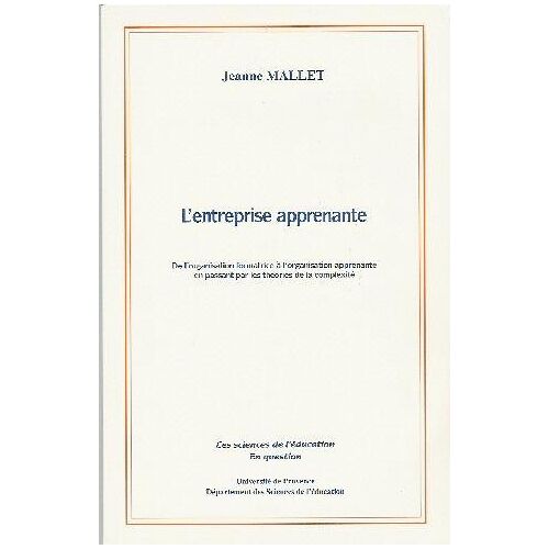 L'entreprise Apprenante