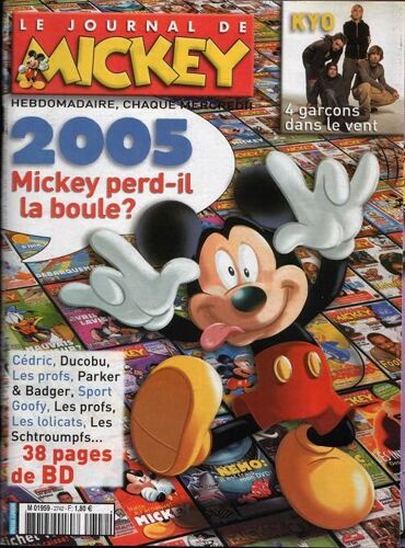 Le Journal De Mickey N° 2742 : 2005 Mickey Perd-Il La Boule?