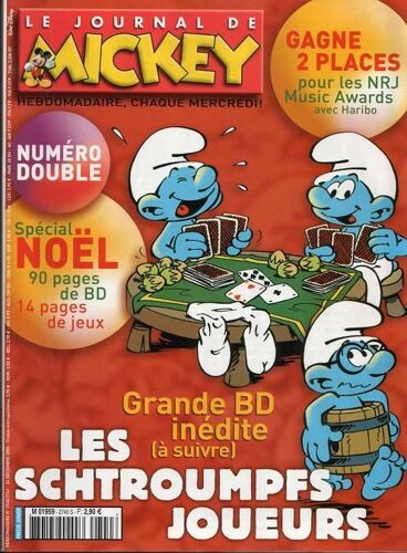 Le Journal De Mickey N° 2740/2741 : Les Stroumphs Joueurs