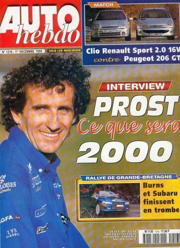 Auto-Hebdo N° 1216 : Interview Prost : Ce Que Sera 2000