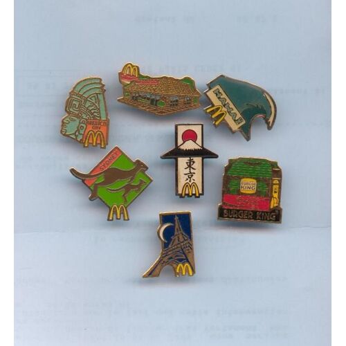 Mc Donald's Et Burger King - Lot De Pin's