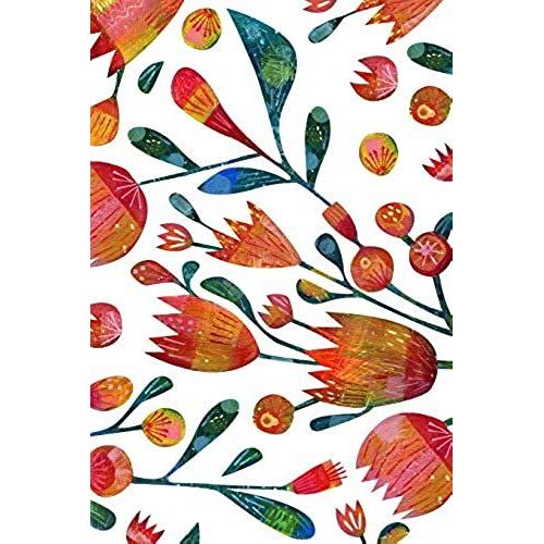 Notes: A Blank Isometric Graph Paper Notebook With Buds And Flowers Cover Art Painting