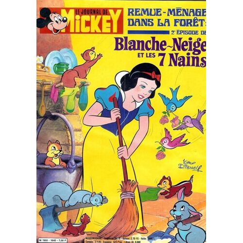 Le Journal De Mickey N° 1640 : Blanche Neige