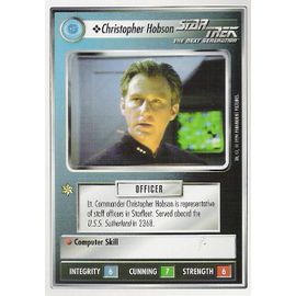 Star Trek : The Next Generation : Christopher Hobson (Bords Blanc) Carte En Anglais