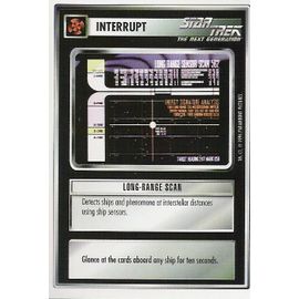 Star Trek : The Next Generation : Interrupt : Long-Range Scan (Bords Blanc) Carte En Anglais