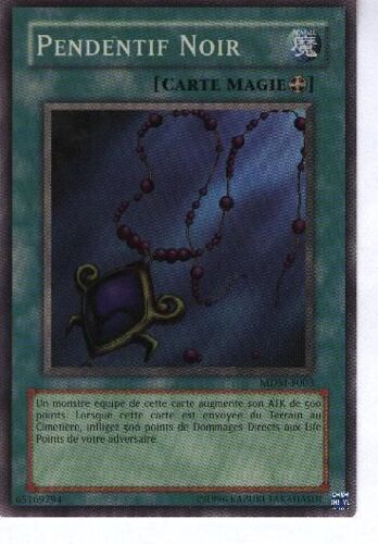 Pendentif Noir - Super Rare - Mdm-F003 En Vf