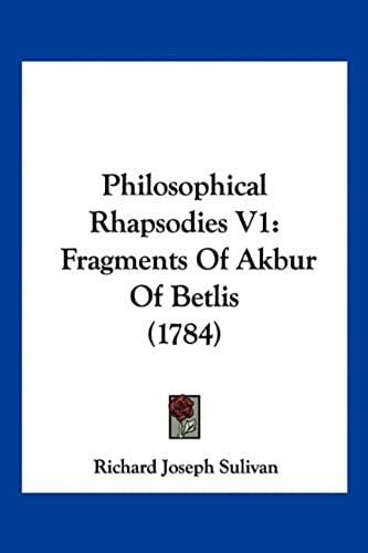 Philosophical Rhapsodies V1