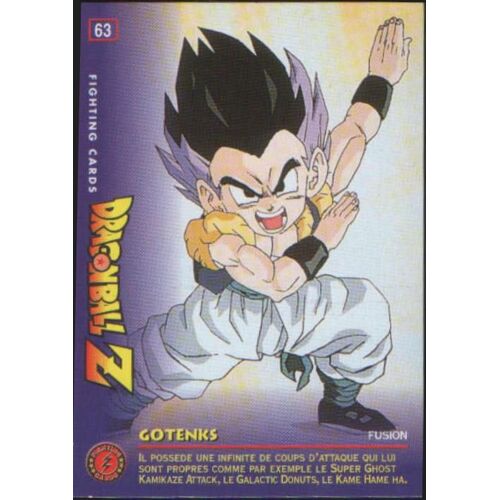Dbz Panini Série Fighting Cards N°63 Gotenks (1999)