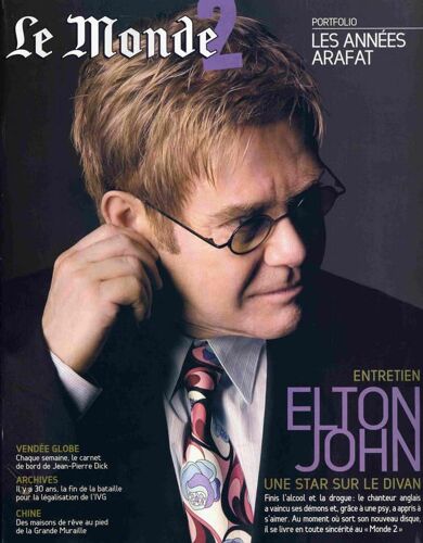 Le Monde 2 N° 39 : Elton John : Une Star Sur Le Divan (Entretien)