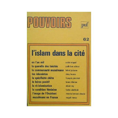 Pouvoirs N° 62 : L'islam Dans La Cité