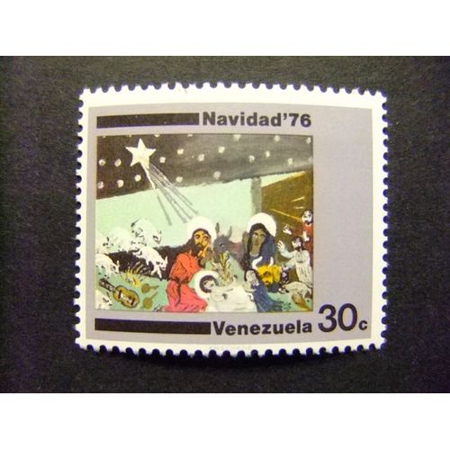 109 Venezuela 1976 / Noel Navidad Pintura De B. Riivas / Yvert 1004 Mnh
