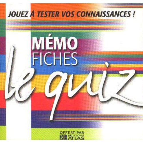Mémo Fiches : Le Quiz Pc