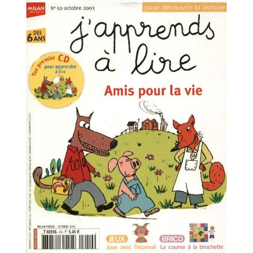 J'apprends A Lire N° 50 : Amis Pour La Vie