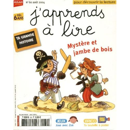 J'apprends A Lire N° 60 : Mystère Et Jambe De Bois