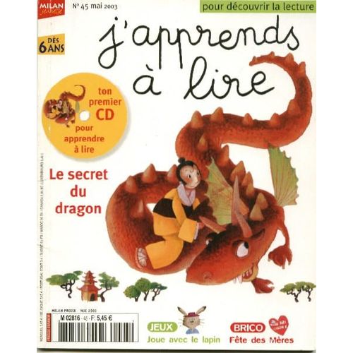 J'apprends A Lire N° 45 : Le Secret Du Dragon