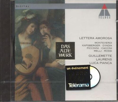 Lettera Amorosa : Madrigaux De Monteverdi & Inedits Laurens, Mezzo & Pianca, Théorbe