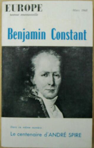 Constant Benjamin Revue Europe