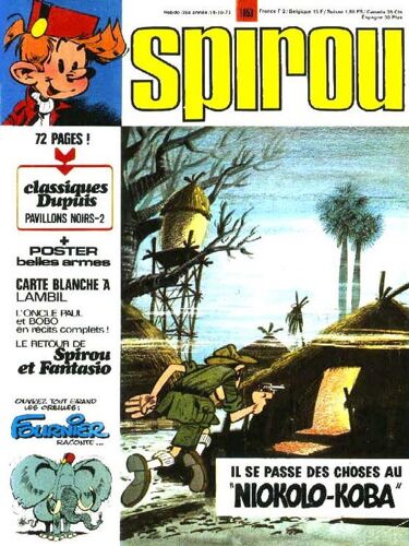 Spirou N° 1853 : Spirou Et Fantasio : Le Gri-Gri Du Niokolo-Koba