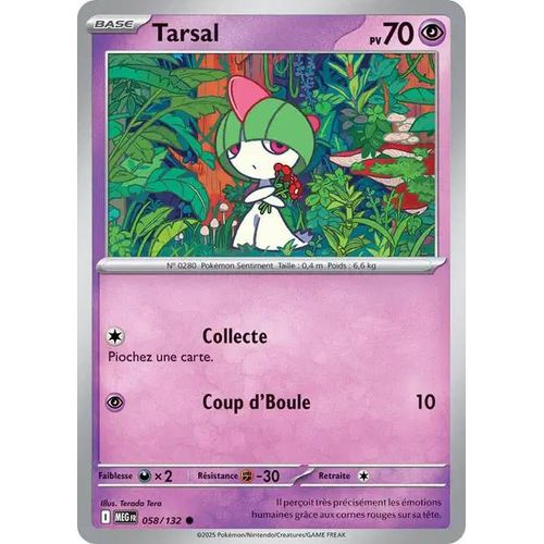 Carte Pokémon - Tarsal - 058/132 - Méga-Evolution