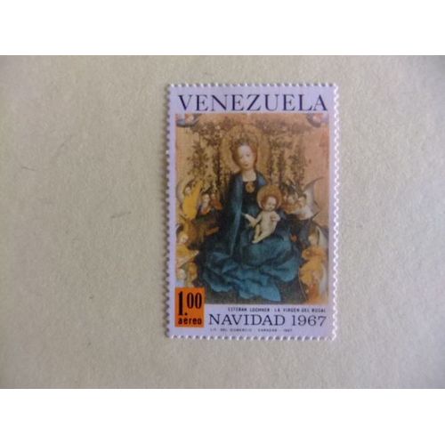 109 Venezuela 1967 / La Virgen Del Rosal Por Esteban Lochner / Yvert Pa 928 Mnh
