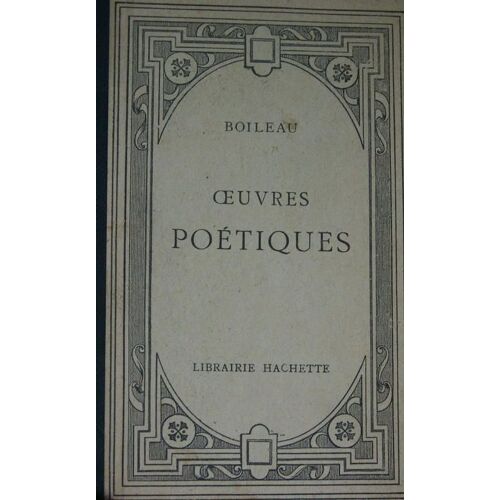 Oeuvres Poétiques