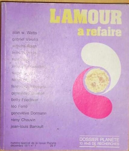 L'amour À Refaire, Dossier Planète 10 Ans De Recherches