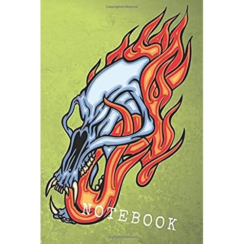 Skull Notebook: Skull Graphics Design, Journal, Notebook Lined, Diary, School, Work, Notebook For Writing (110 Pages, Lined, 6 X 9, White Paper)