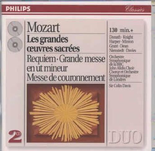 Messe Du Couronnement, Messe Solennelle En Ut K.427, Requiem Soli