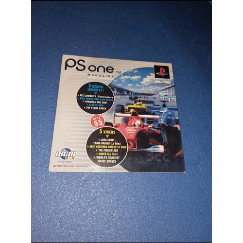 Ps one magazine ps1 Playstation 1 disc 55 ace combat 3 formula one 2001