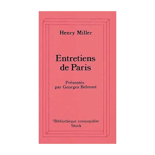 Entretiens De Paris