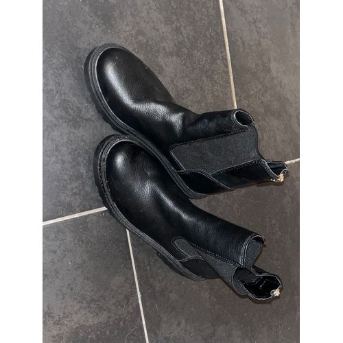 Mini Botte Noir En Cuire - 37