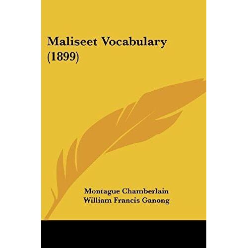 Maliseet Vocabulary (1899)