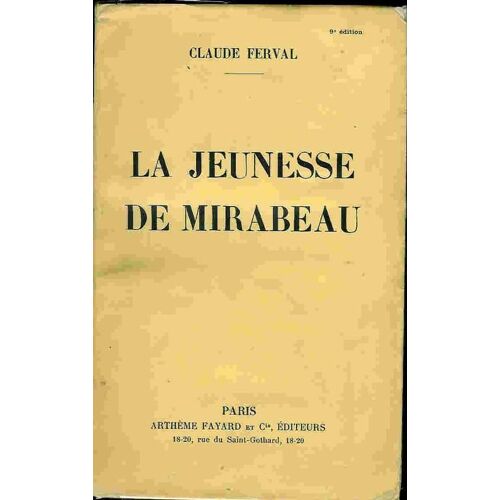 La Jeunesse De Mirabeau