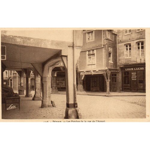 Cpa Debut Xx Eme Siecle N° 1246 - Non Ecrite - Dinan - 22 - Cotes D'armor - Les Porches De La Rue De L'apport