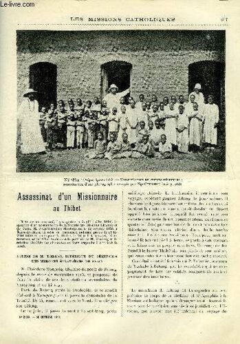 Les Missions Catholiques N° 2369 - Assassinat D Un Missionnaire Au Thibet, Les Joies Du Ministère Apostolique Dans L Afrique Équatoriale, Dans La Brousse Dahoméenne, En Amazonie