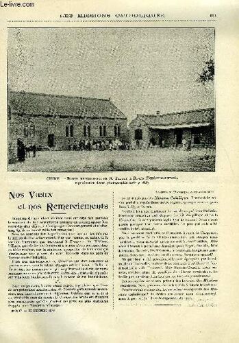 Les Missions Catholiques N° 2377 - Nos Voeux Et Nos Remerciements, Mes Petits Sabots, Etonnante Histoire D Un Lama Mongol, L Amitié Anglaise Ou Libéralisme Et Libéralité Britanniques Pour La France Et(...)
