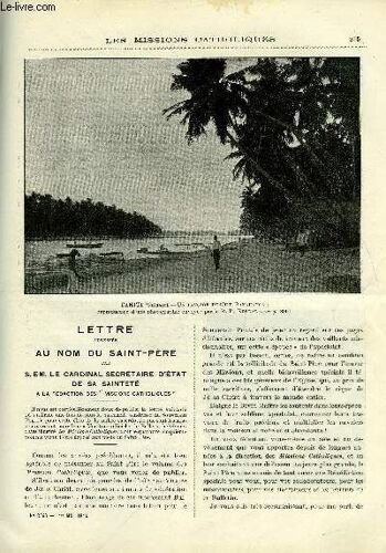 Les Missions Catholiques N° 2343 - Lettre Adressée Au Nom Du Saint Père Par S. Em. Le Cardinal Secrétaire D Etat De Sa Sainteté A La Rédaction Des Missions Catholiques, Un Cyclone Aux Iles Cook Et(...)