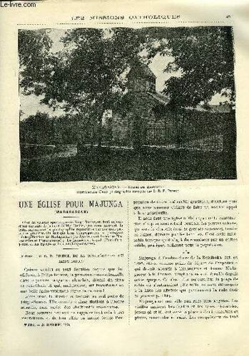 Les Missions Catholiques N° 2364 - Une Église Pour Majunga, Une Visite A La Mission De Mossi, Chez Les Esquimaux Du Keewatin, Première Année D Évangélisation
